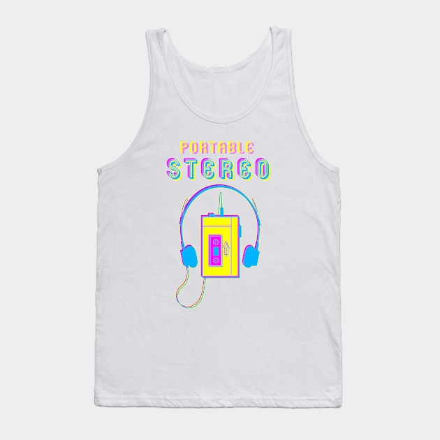 80s MUSIC VIBE Tank Top by KIMIDIGI